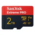 SanDisk Extreme PRO, 2 TB, MicroSDXC, Class 10, UHS-I, 250 MB/s, 150 MB/s
