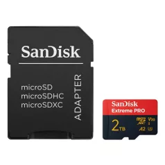   SanDisk Extreme PRO, 2 TB, MicroSDXC, Class 10, UHS-I, 250 MB/s, 150 MB/s