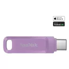 SanDisk Ultra Dual Drive Go, 512 GB, USB C-típus, 3.2 Gen 1 (3.1 Gen 1), 400 MB/s, Forgó, Levendula