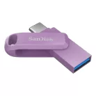 SanDisk Ultra Dual Drive Go, 512 GB, USB C-típus, 3.2 Gen 1 (3.1 Gen 1), 400 MB/s, Forgó, Levendula