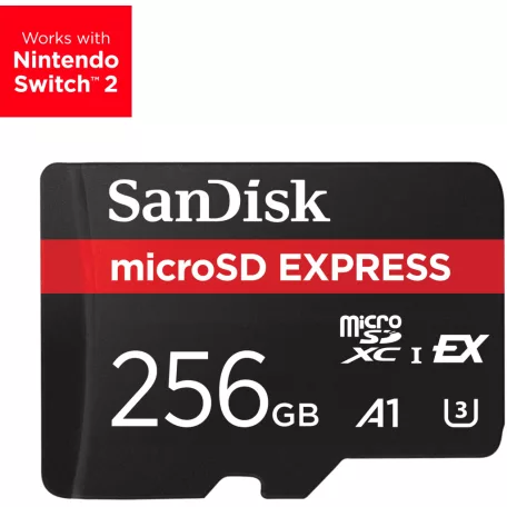 SanDisk Express, 256 GB, MicroSDXC, UHS-I, 880 MB/s, 650 MB/s, Class 3 (U3)