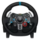 Logitech G 991-000539, Kormánykerék + pedálok + fejhallgató, PC, PlayStation 4, PlayStation 5, Playstation 3, 900°, Vezetékes, USB, Alumínium, Fekete