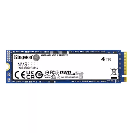 Kingston Technology NV3, 4 TB, M.2, 6000 MB/s