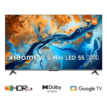 Xiaomi TV S Mini LED 55 2025, 139,7 cm (55"), 3840 x 2160 pixelek, LED, Smart TV, Wi-Fi, Fekete