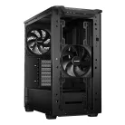 be quiet! PURE BASE 501 Airflow Black, Midi Tower, PC, Fekete, ATX, Micro ATX, Mini-ITX, Akrilnitril-butadiénsztirol (ABS), Acél, Játék