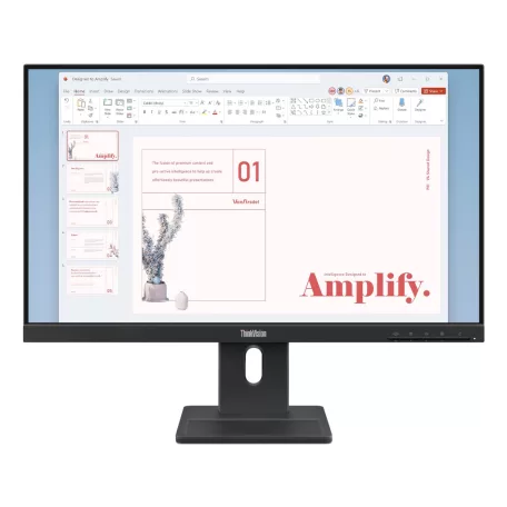Lenovo ThinkVision E24-40, 60,5 cm (23.8"), 1920 x 1080 pixelek, Full HD, LCD, 6 ms, Fekete