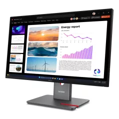   Lenovo ThinkVision P24Q-40, 60,5 cm (23.8"), 2560 x 1440 pixelek, Quad HD, LCD, 6 ms, Fekete