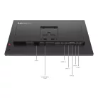 Lenovo ThinkVision P24Q-40, 60,5 cm (23.8"), 2560 x 1440 pixelek, Quad HD, LCD, 6 ms, Fekete