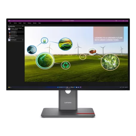 Lenovo ThinkVision P27Q-40, 68,6 cm (27"), 2560 x 1440 pixelek, Quad HD, LED, 6 ms, Fekete
