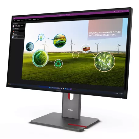 Lenovo ThinkVision P27Q-40, 68,6 cm (27"), 2560 x 1440 pixelek, Quad HD, LED, 6 ms, Fekete