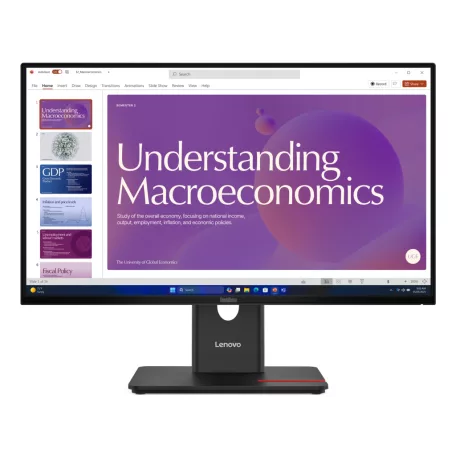 Lenovo ThinkVision T24D-40, 60,5 cm (23.8"), 1920 x 1080 pixelek, Full HD, LCD, 6 ms, Fekete