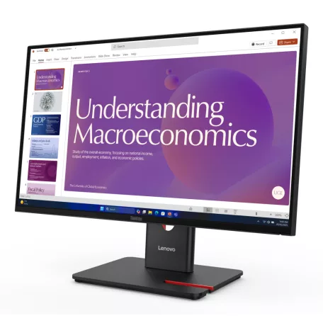 Lenovo ThinkVision T24D-40, 60,5 cm (23.8"), 1920 x 1080 pixelek, Full HD, LCD, 6 ms, Fekete