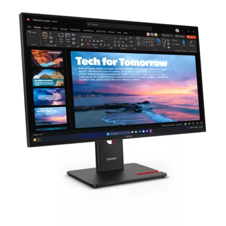 Lenovo ThinkVision T27QD-40, 68,6 cm (27"), 2560 x 1440 pixelek, Wide Quad HD, LED, 6 ms, Fekete
