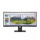 Lenovo ThinkVision T34WD-40, 86,4 cm (34"), 3440 x 1440 pixelek, Wide Quad HD, LED, 6 ms, Fekete