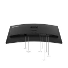 Lenovo ThinkVision T34WD-40, 86,4 cm (34"), 3440 x 1440 pixelek, Wide Quad HD, LED, 6 ms, Fekete