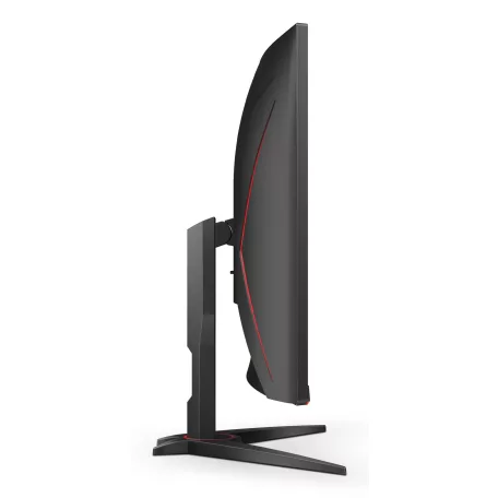 AOC G2 C32G2ZE/BK, 80 cm (31.5"), 1920 x 1080 pixelek, Full HD, LED, 4 ms, Fekete, Vörös