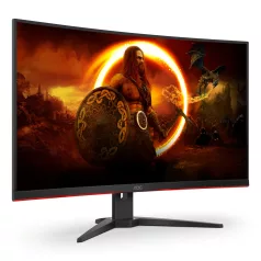   AOC G2 C32G2ZE/BK, 80 cm (31.5"), 1920 x 1080 pixelek, Full HD, LED, 4 ms, Fekete, Vörös