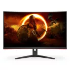 AOC G2 C32G2ZE/BK, 80 cm (31.5"), 1920 x 1080 pixelek, Full HD, LED, 4 ms, Fekete, Vörös