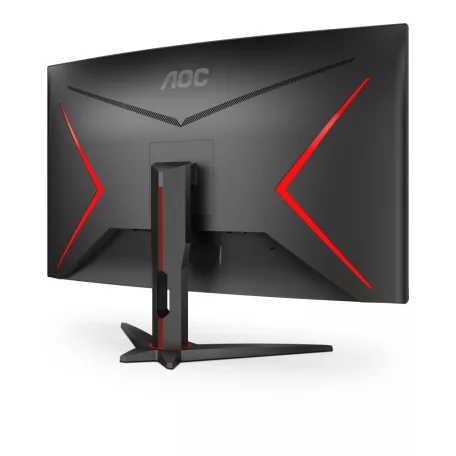 AOC G2 C32G2ZE/BK, 80 cm (31.5"), 1920 x 1080 pixelek, Full HD, LED, 4 ms, Fekete, Vörös