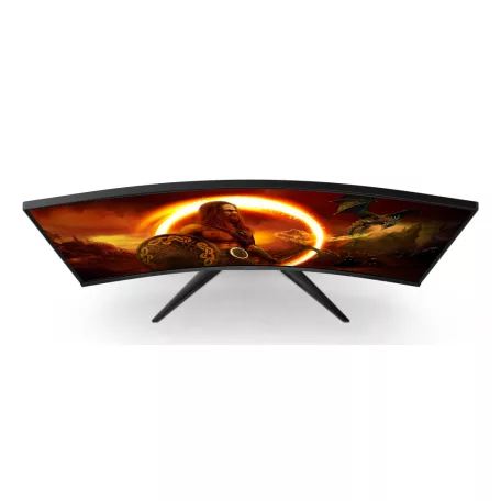 AOC G2 C32G2ZE/BK, 80 cm (31.5"), 1920 x 1080 pixelek, Full HD, LED, 4 ms, Fekete, Vörös