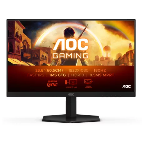 AOC G4 24G42E, 60,5 cm (23.8"), 1920 x 1080 pixelek, Full HD, LCD, 1 ms, Fekete