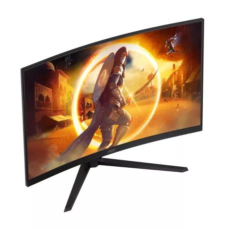AOC G4 CQ32G4VE, 80 cm (31.5"), 2560 x 1440 pixelek, Quad HD, LCD, 1 ms, Fekete, Szürke