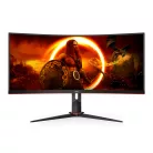 AOC G2 CU34G2XP, 86,4 cm (34"), 3440 x 1440 pixelek, UltraWide Quad HD, LED, 5 ms, Fekete, Vörös