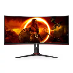   AOC G2 CU34G2XP, 86,4 cm (34"), 3440 x 1440 pixelek, UltraWide Quad HD, LED, 5 ms, Fekete, Vörös