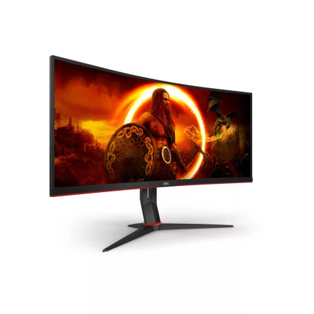AOC G2 CU34G2XP, 86,4 cm (34"), 3440 x 1440 pixelek, UltraWide Quad HD, LED, 5 ms, Fekete, Vörös