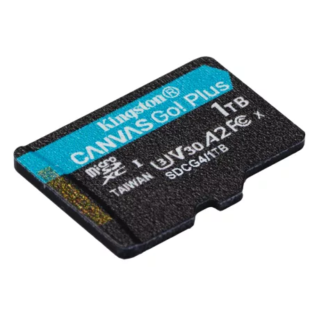 Kingston Technology Canvas Go! Plus, 1 TB, MicroSD, Class 10, UHS-I, 200 MB/s, 160 MB/s
