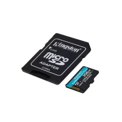   Kingston Technology Canvas Go! Plus, 256 GB, MicroSD, Class 10, UHS-I, 200 MB/s, 160 MB/s