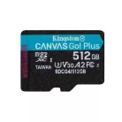 Kingston Technology Canvas Go! Plus, 512 GB, MicroSD, Class 10, UHS-I, 200 MB/s, 160 MB/s