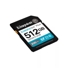   Kingston Technology Canvas Go! Plus , 512 GB, SDXC, Class 10, UHS-I, 200 MB/s, 160 MB/s