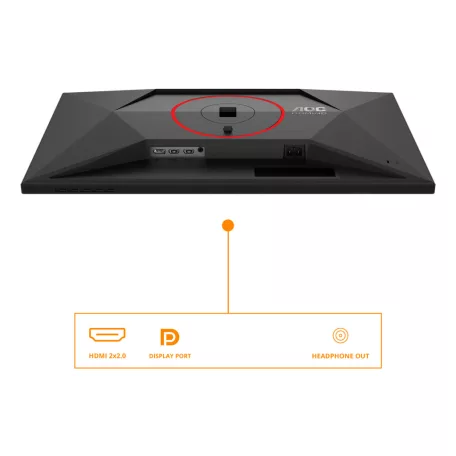 AOC G4 Q27G4ZR, 68,6 cm (27"), 2560 x 1440 pixelek, Quad HD, LED, 1 ms, Fekete, Vörös