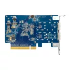 QNAP QXG-10G2SF-NXE, Belső, Vezetékes, PCI Express, Rost, 10 Mbit/s, Többszínű