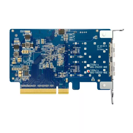 QNAP QXG-10G2SF-NXE, Belső, Vezetékes, PCI Express, Rost, 10 Mbit/s, Többszínű