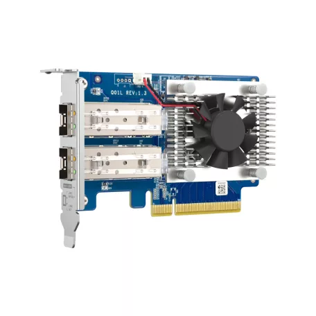 QNAP QXG-10G2SF-NXE, Belső, Vezetékes, PCI Express, Rost, 10 Mbit/s, Többszínű