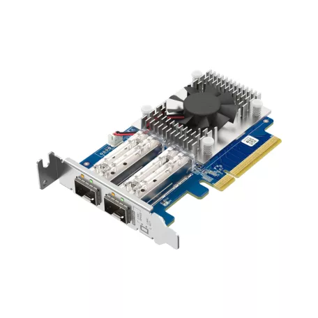 QNAP QXG-10G2SF-NXE, Belső, Vezetékes, PCI Express, Rost, 10 Mbit/s, Többszínű