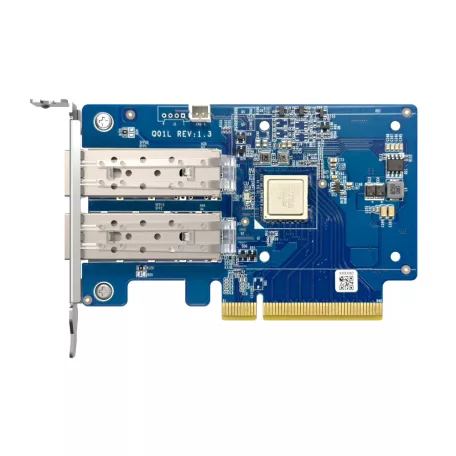 QNAP QXG-10G2SF-NXE, Belső, Vezetékes, PCI Express, Rost, 10 Mbit/s, Többszínű
