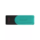 Kingston Technology DataTraveler Exodia S, 128 GB, USB A típus, 3.2 Gen 1 (3.1 Gen 1), Forgó, 8,32 g, Fekete, Türkizkék
