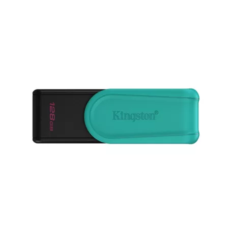 Kingston Technology DataTraveler Exodia S, 128 GB, USB A típus, 3.2 Gen 1 (3.1 Gen 1), Forgó, 8,32 g, Fekete, Türkizkék
