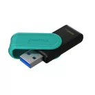 Kingston Technology DataTraveler Exodia S, 128 GB, USB A típus, 3.2 Gen 1 (3.1 Gen 1), Forgó, 8,32 g, Fekete, Türkizkék