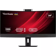   Viewsonic VG3457CV, 86,4 cm (34"), 3440 x 1440 pixelek, UltraWide Quad HD, LED, 5 ms, Fekete
