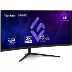   Viewsonic VX3418C-2K, 86,4 cm (34"), 3440 x 1440 pixelek, UltraWide Quad HD, Fekete