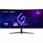 Viewsonic VX3418C-2K, 86,4 cm (34"), 3440 x 1440 pixelek, UltraWide Quad HD, Fekete