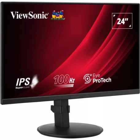 Viewsonic VA VA2408-HDJ, 61 cm (24"), 1920 x 1080 pixelek, Full HD, LED, 5 ms, Fekete