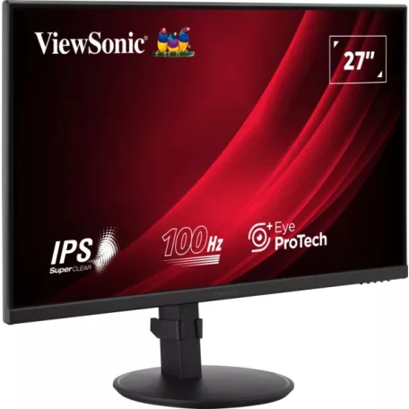Viewsonic VA VA2708-HDJ, 68,6 cm (27"), 1920 x 1080 pixelek, Full HD, LED, 5 ms, Fekete