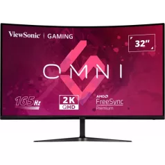   Viewsonic VX Series VX3218C-2K, 81,3 cm (32"), 2560 x 1440 pixelek, Quad HD, LED, 1 ms, Fekete