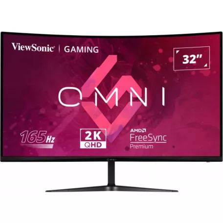 Viewsonic VX Series VX3218C-2K, 81,3 cm (32"), 2560 x 1440 pixelek, Quad HD, LED, 1 ms, Fekete