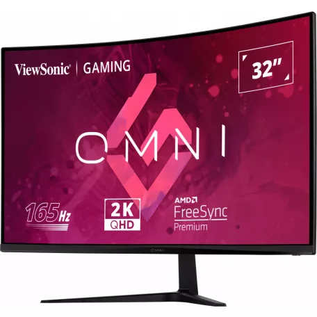 Viewsonic VX Series VX3218C-2K, 81,3 cm (32"), 2560 x 1440 pixelek, Quad HD, LED, 1 ms, Fekete